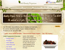 Tablet Screenshot of herbalremedyemporium.com